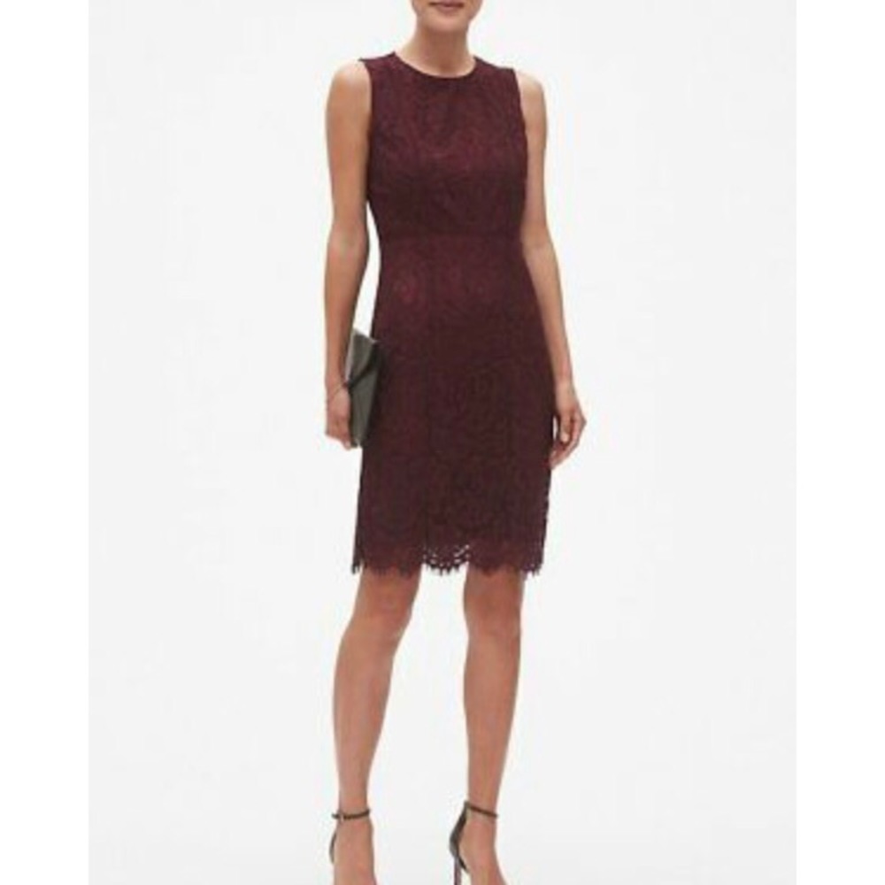 Banana Republic lace sheath dress